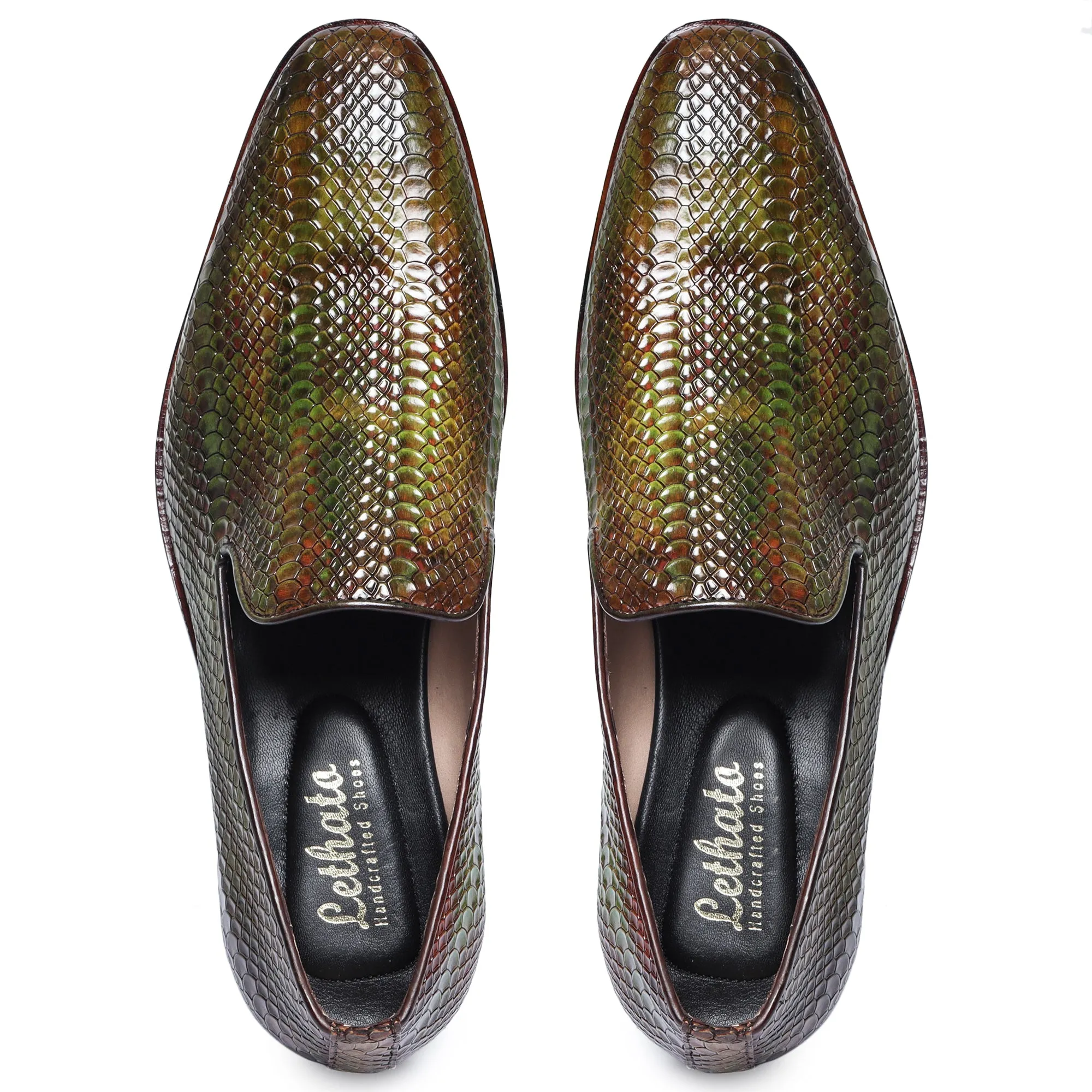 Venetian Loafers - Python Green