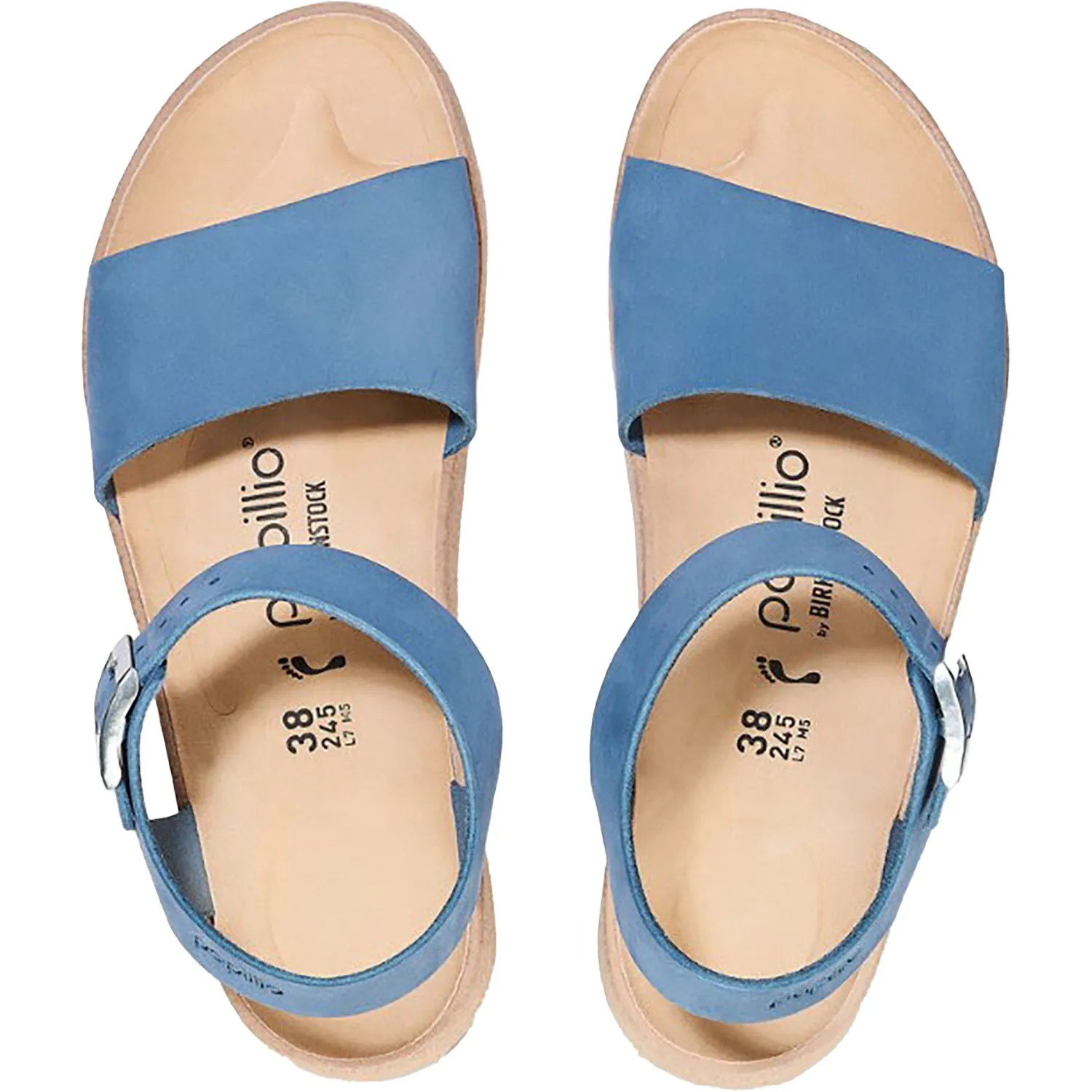 Women's Birkenstock Papillio Glenda Elemental Blue Nubuck