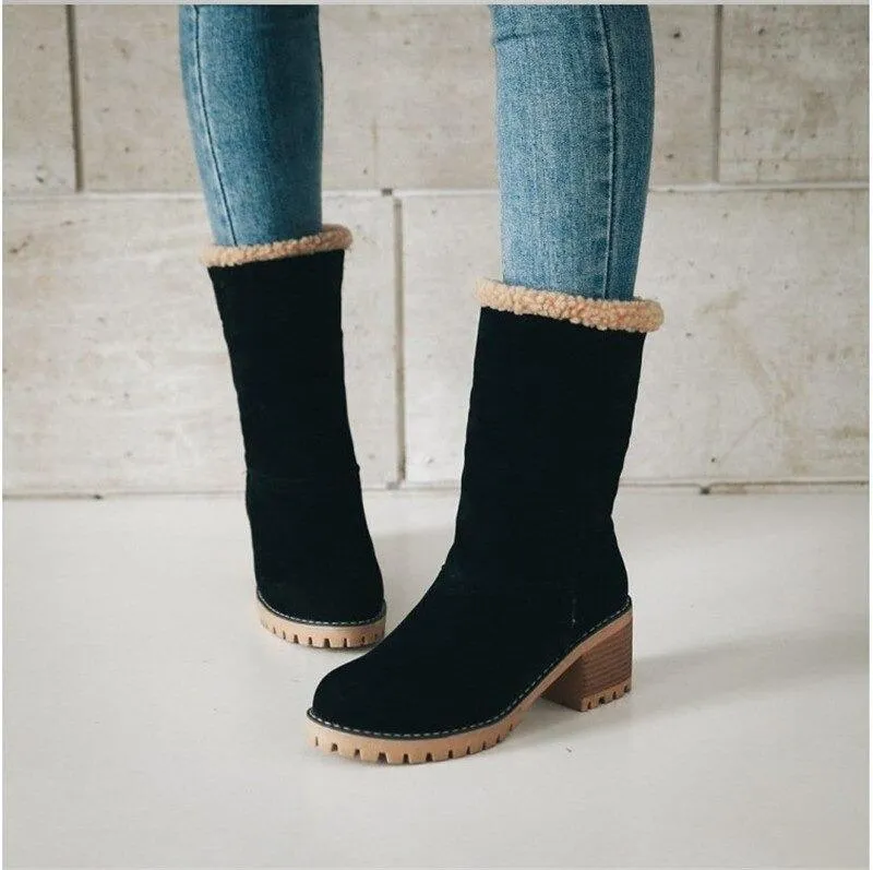 Women's Winter Boots with Fur for Warm Toes