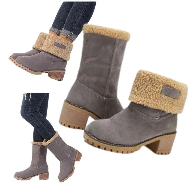 Women's Winter Boots with Fur for Warm Toes